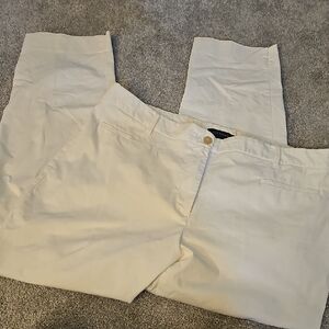 🟠Ann Taylor White Ankle Pants #ZZ